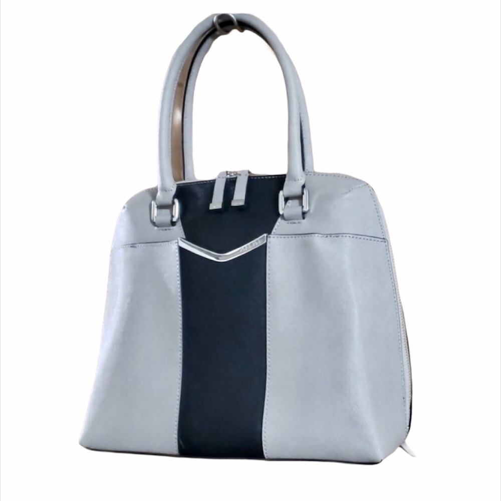 Calvin Klein Gray Black Satchel EUC